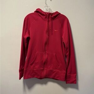 Nike Therma-Fit Pink Long Sleeve Full Zip Running Jacket Womens Size Large